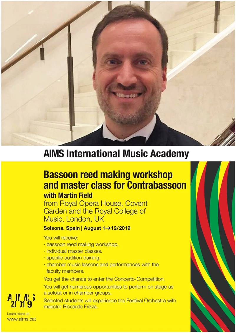 AIMS Academy 2019 (International Music Academy of Solsona) Basson et Contrebasson