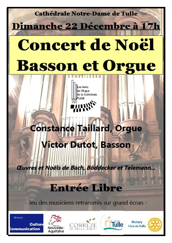 Concert orgue et basson à Tulle