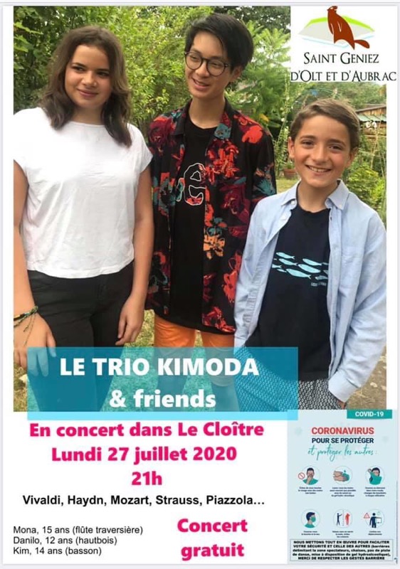 Trio KIMODA en Concert à Saint-Géniez d'Olt